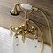 Kingston Brass AE23T7 3-3/8 Inch Wall Mount Tub Faucet with Hand Shower, Brushed Brass AE23T7 - alternate 3